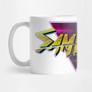 Retrofuturistic samurai Mug